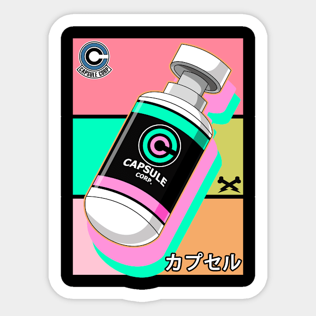 capsule corp Sticker by 10thstreet